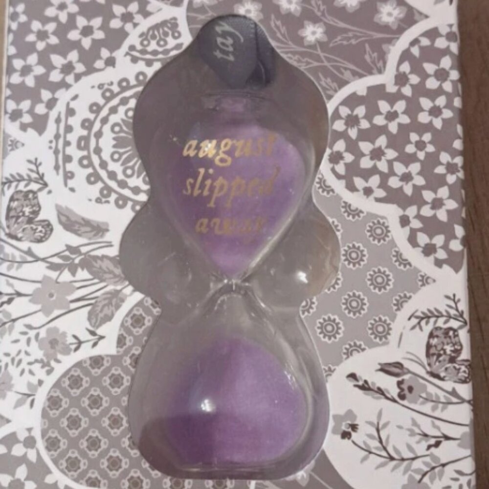 Taylor Swift Folklore Album Hourglass Ornament August Slipped Away